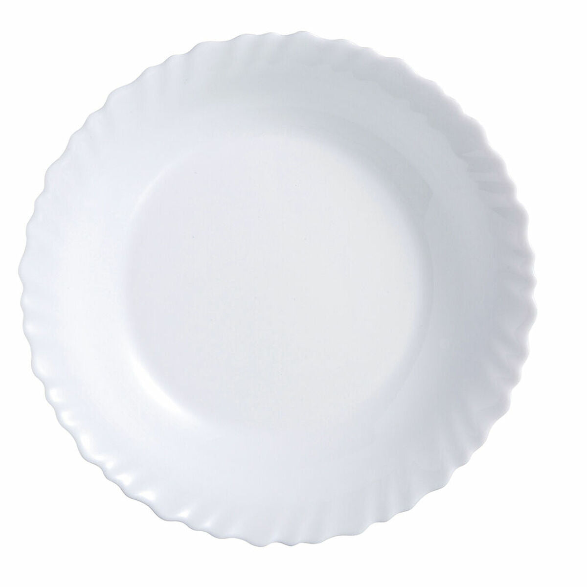 Tasolevy Luminarc Feston White Glass (Ø 25 cm)