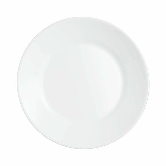 Lautasetti Arcoroc Restaurant White Glass (Ø 23,5 cm) (6 uds)