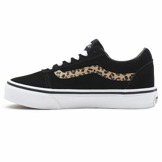 Children’s Casual Trainers Vans Ward Suede Black Leopard