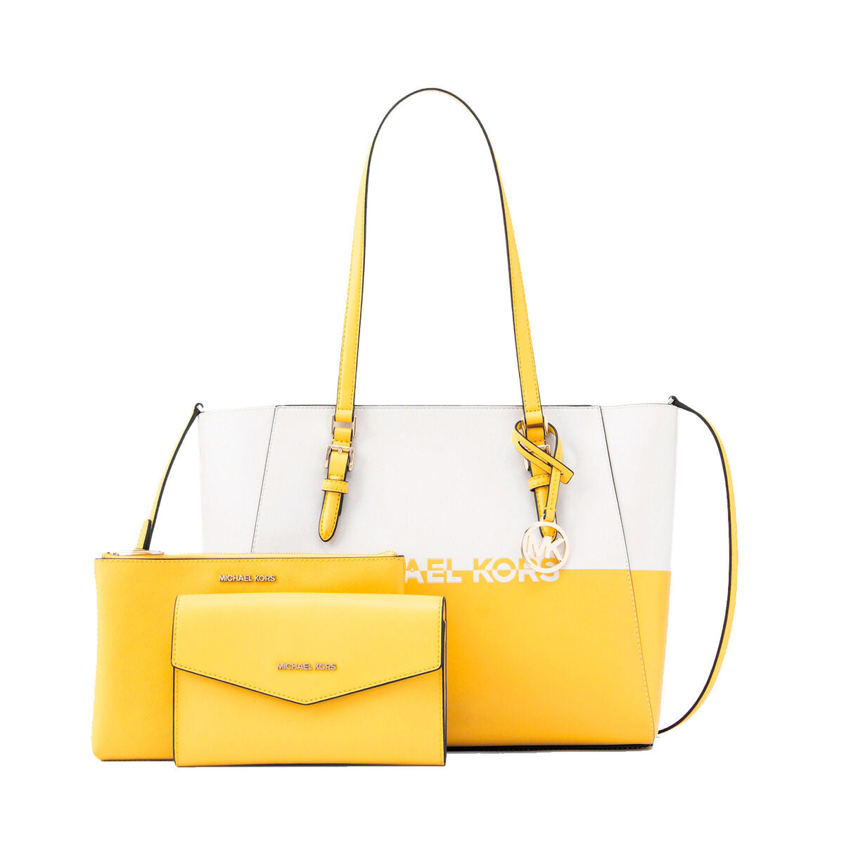 Women's Handbag Michael Kors CHARLOTE Yellow 27 x 34 x 11 cm