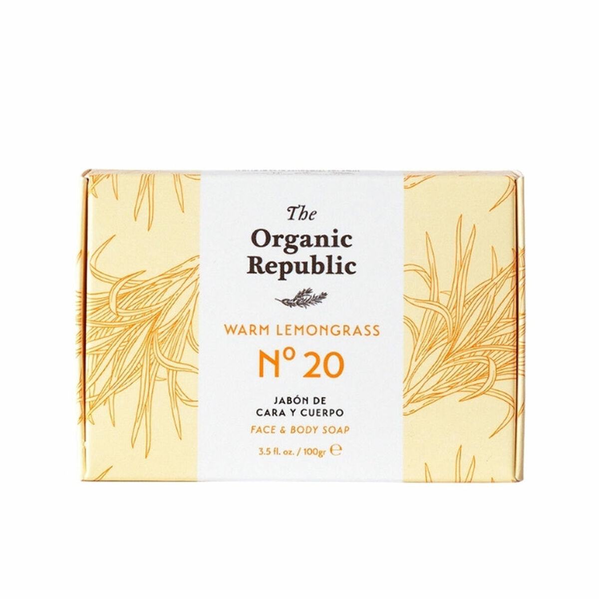 Soap Cake The Organic Republic Nº 20 Warm Lemongrass 100 g The Organic Republic