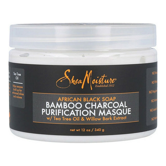 Hair Mask African Black Soap Bamboo Charcoal Shea Moisture (340 g) Shea Moisture