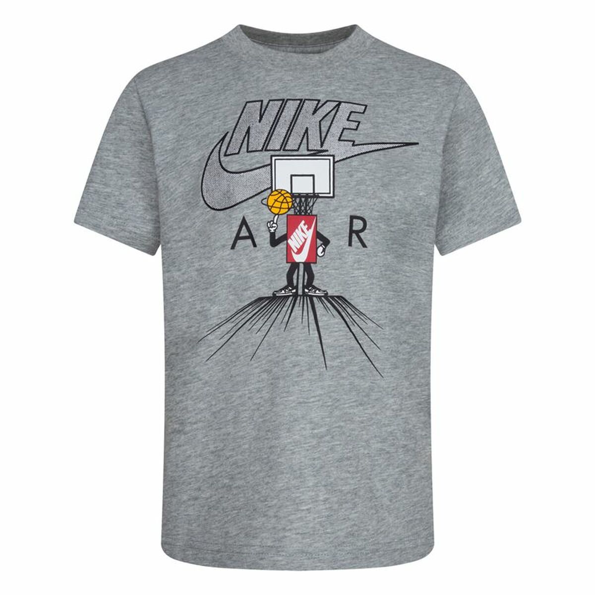 Child's Short Sleeve T-Shirt Nike Icons Of Play Grey Nike