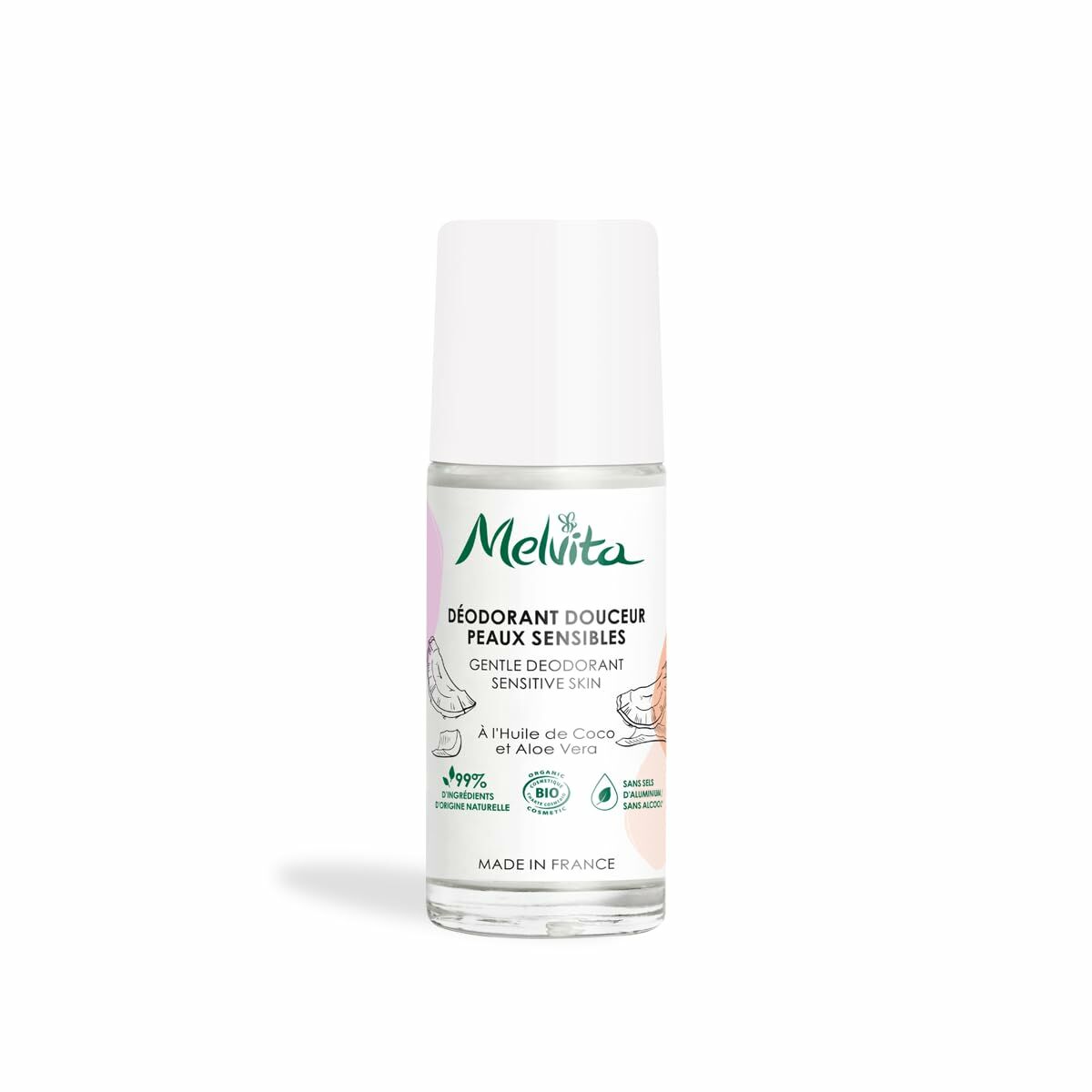 Roll-On Deodorant Melvita Los Esenciales De Higiene 50 ml Sensitive skin