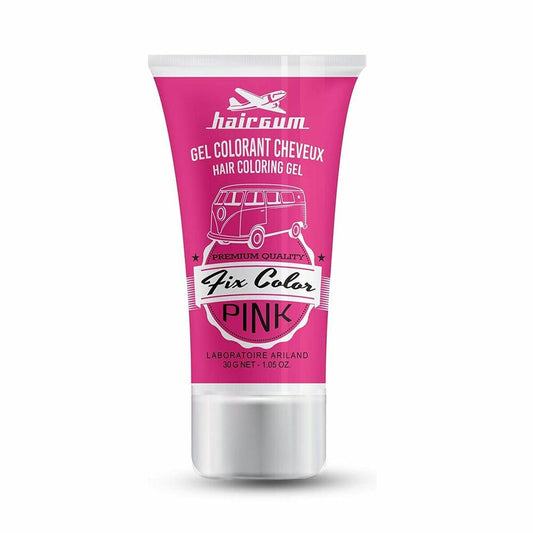 Non-permanent Colour Hairgum Fix Color Pink Styling Gel 30 ml