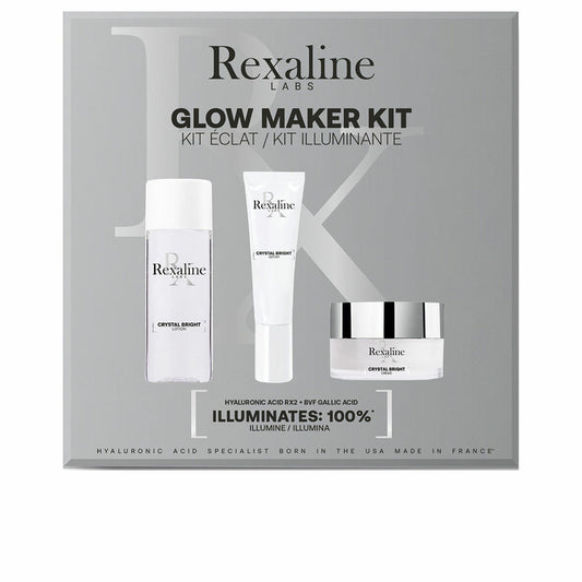 Women's Cosmetics Set Rexaline Crystal Bright Glow 3 Pieces byKim Rexaline