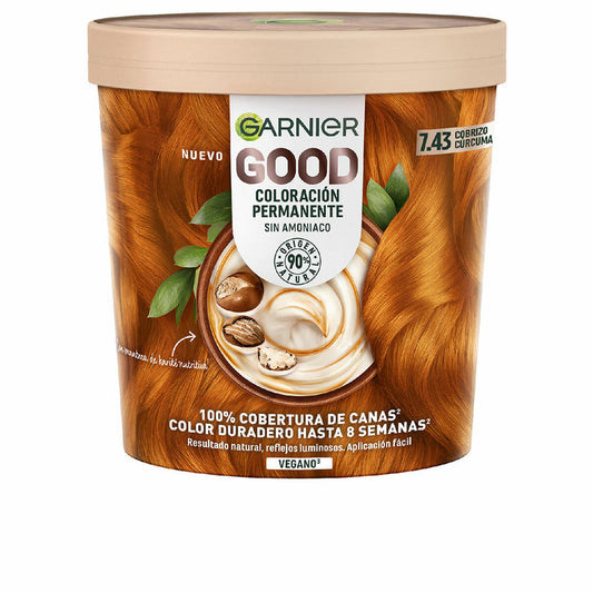 Permanent Colour Garnier Good Ammonia-free Nº 7.43 Cobrizo Cúrcuma