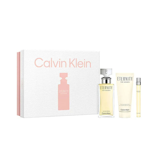 Women's Perfume Set Calvin Klein Eternity EDP 3 Pieces - Cosmetic and Perfume Sets - Calvin Klein - Default Title