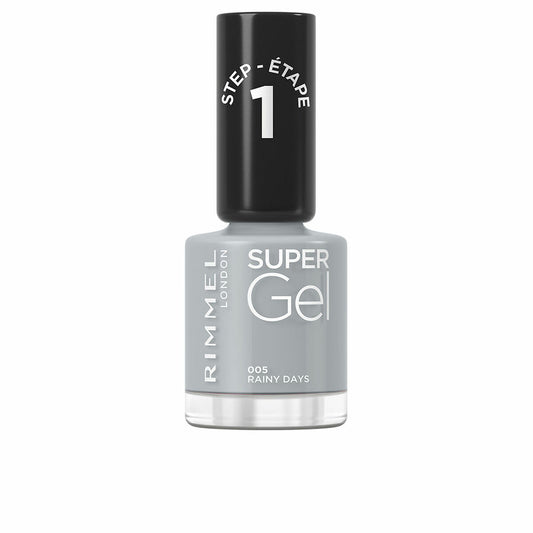 nail polish Rimmel London Super Gel Nº 005 Rainy days 12 ml