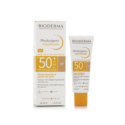 Auringonsuoja Color Bioderma Photoderm Aquafluide Light SPF 50+ 40 ml