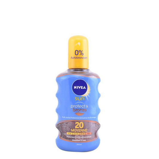 Sunscreen Oil Nivea Protect &amp; Bronze 200 ml Spf 20 Spray