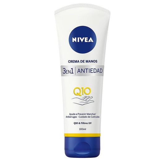 Ikääntymistä estävä käsivoide Nivea Q10 3-in-1 100 ml