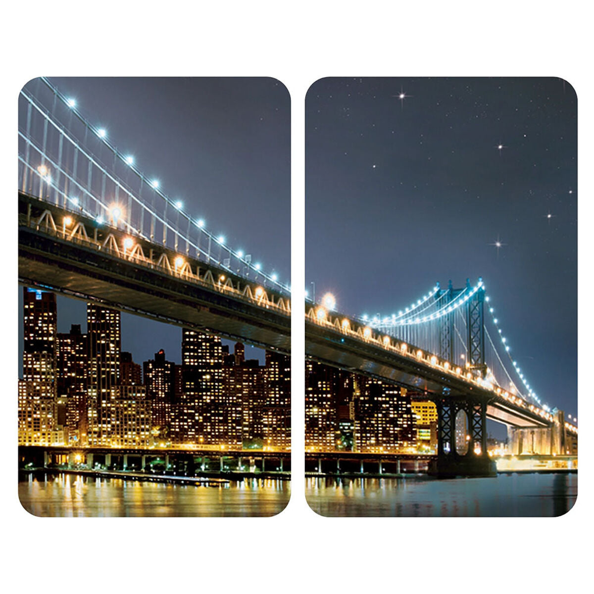 Leikkuulauta Weko Brooklyn Bridge 30 x 52 cm Karkaistu lasi (2 kpl)