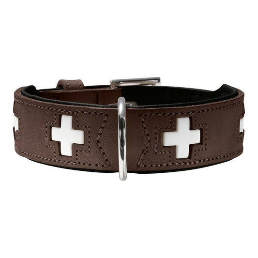 Dog collar Hunter Swiss Negro, marrón (24-28.5 cm)