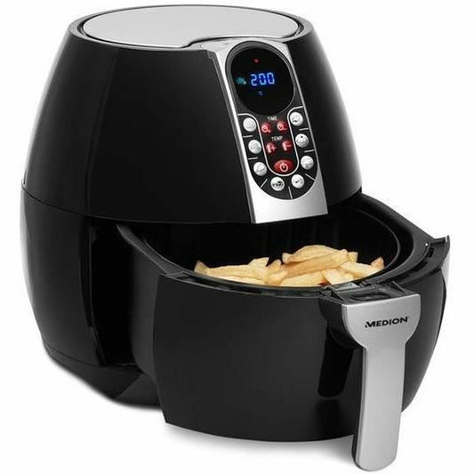 Air Fryer Medion 1500 W 2,8 L musta/hopea