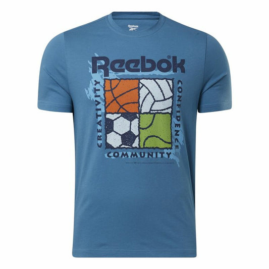 Men’s Short Sleeve T-Shirt Reebok GS Rec Center Blue