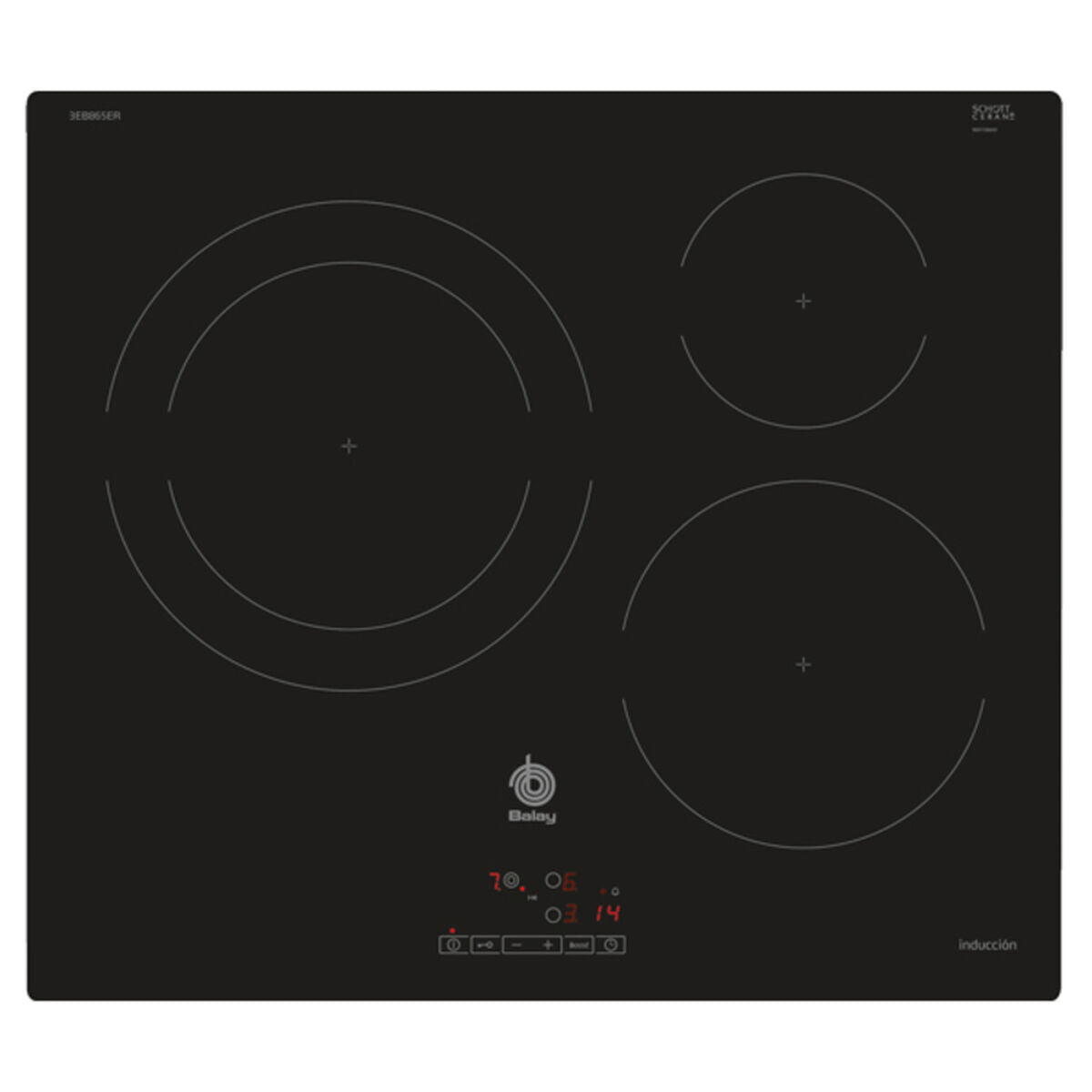 Induktiokeittolevy Balay 3EB865ERS 60 cm 59,2 cm 60 cm