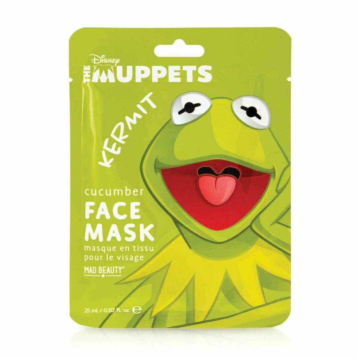 Facial Mask Mad Beauty The Muppets Kermit Cucumber (25 ml) Mad Beauty