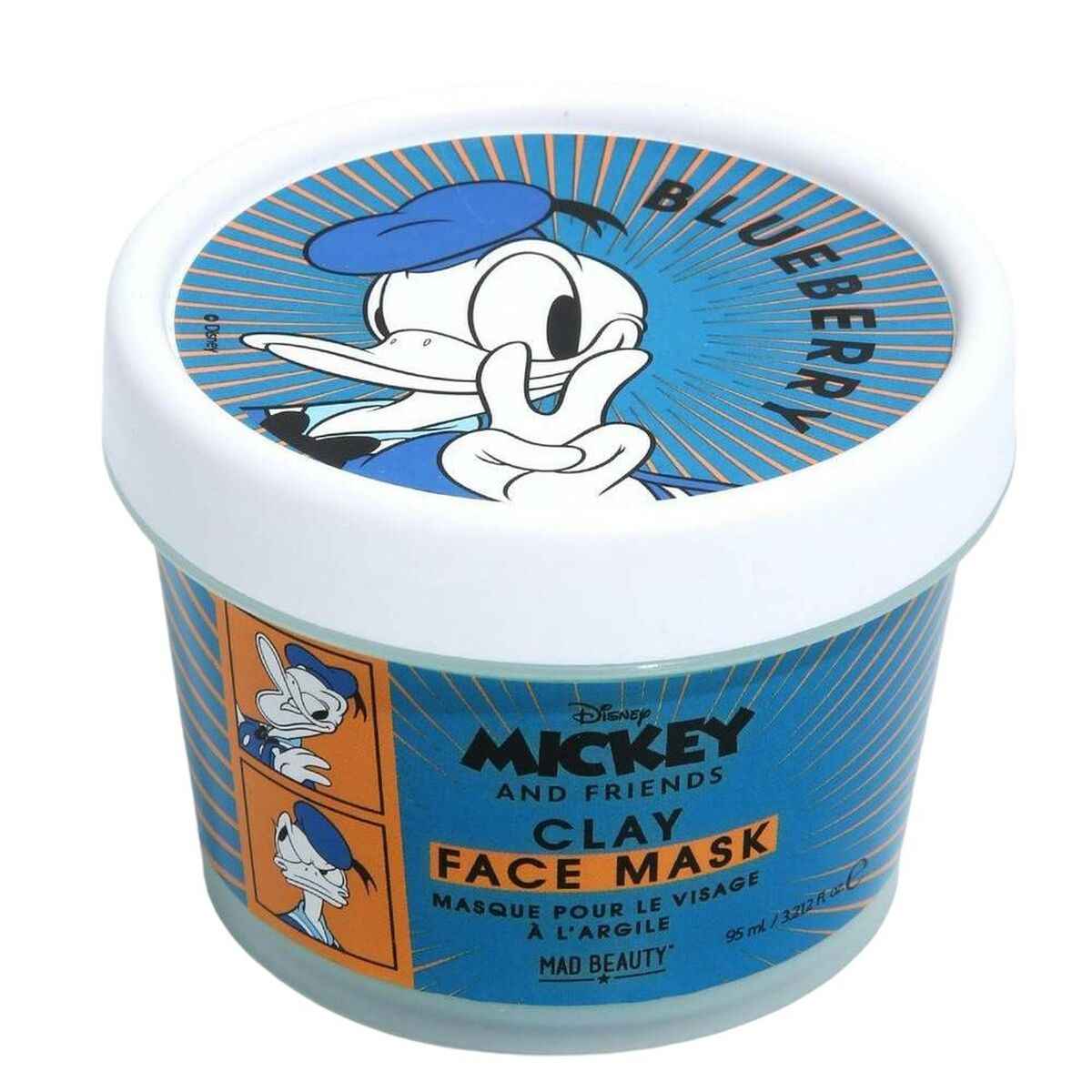 Facial Mask Mad Beauty Disney M&F Donald Clay Blueberry (95 ml) Mad Beauty