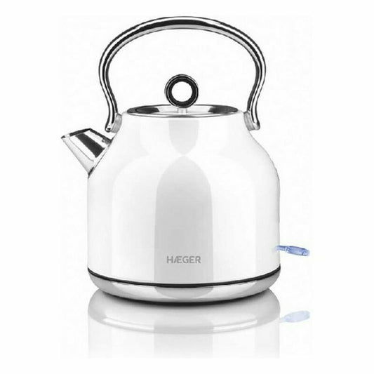 Vedenkeitin ja vedenkeitin Haeger EK-22W.023A Ruostumaton teräs Valkoinen 2200 W 1,7 L