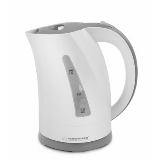 Kettle Esperanza EKK022 White Grey Stainless steel Plastic 2200 W 1,7 L