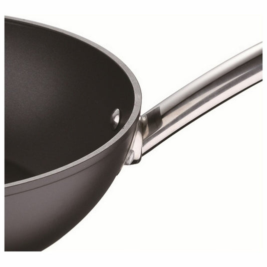 Wok Pan Masterpro Black Aluminium Karkaistu alumiini (Ø 28 cm)