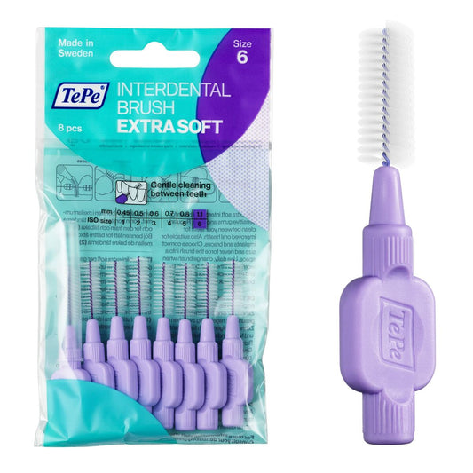 Interdental brushes Tepe Lilac Supersoft (8 Pieces) Tepe