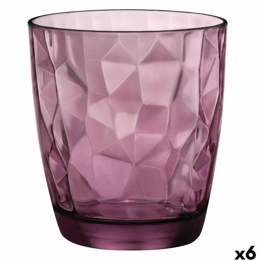 Glass Bormioli Rocco Diamond Purple Glass 300 ml (6 Units) Bormioli Rocco