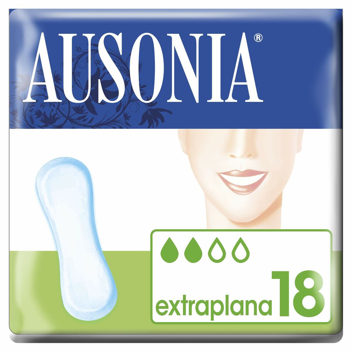 Extra Flat Sanitary Pads Ausonia 18 Units