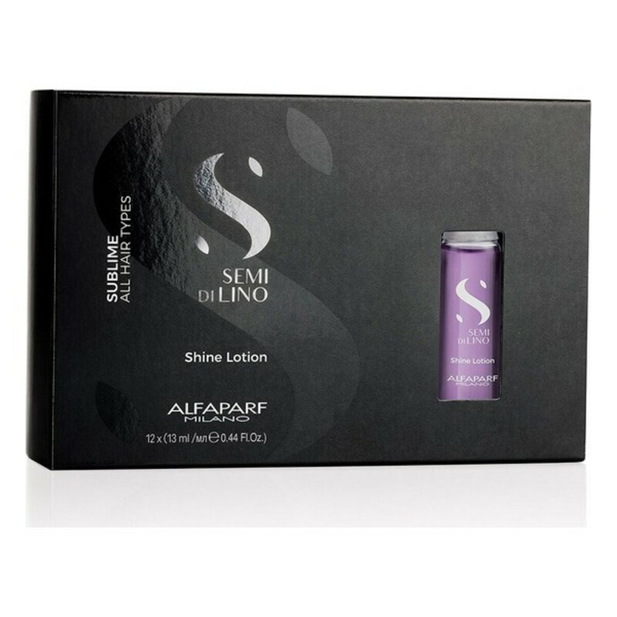 Protective Hair Treatment Semi di Lino Sublime Shine Lotion Alfaparf Milano (12 x 13 ml)