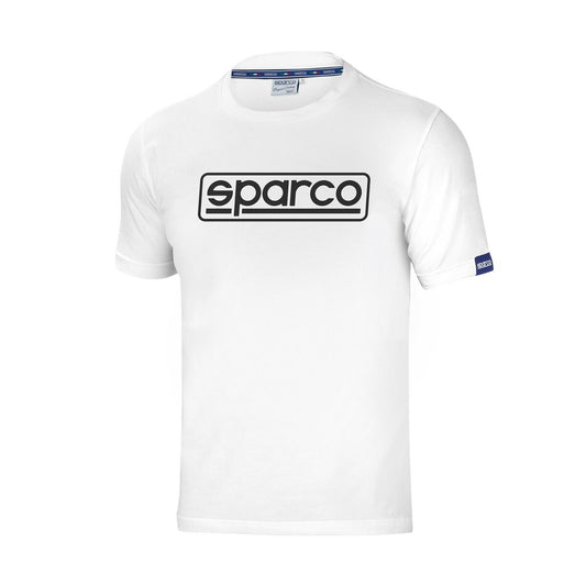 Men’s Short Sleeve T-Shirt Sparco FRAME White