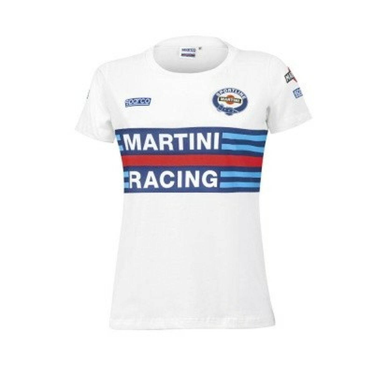 Women’s Short Sleeve T-Shirt Sparco Martini Racing White