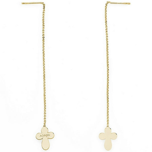 Ladies' Earrings Amen CROCE GOLD byKim Amen