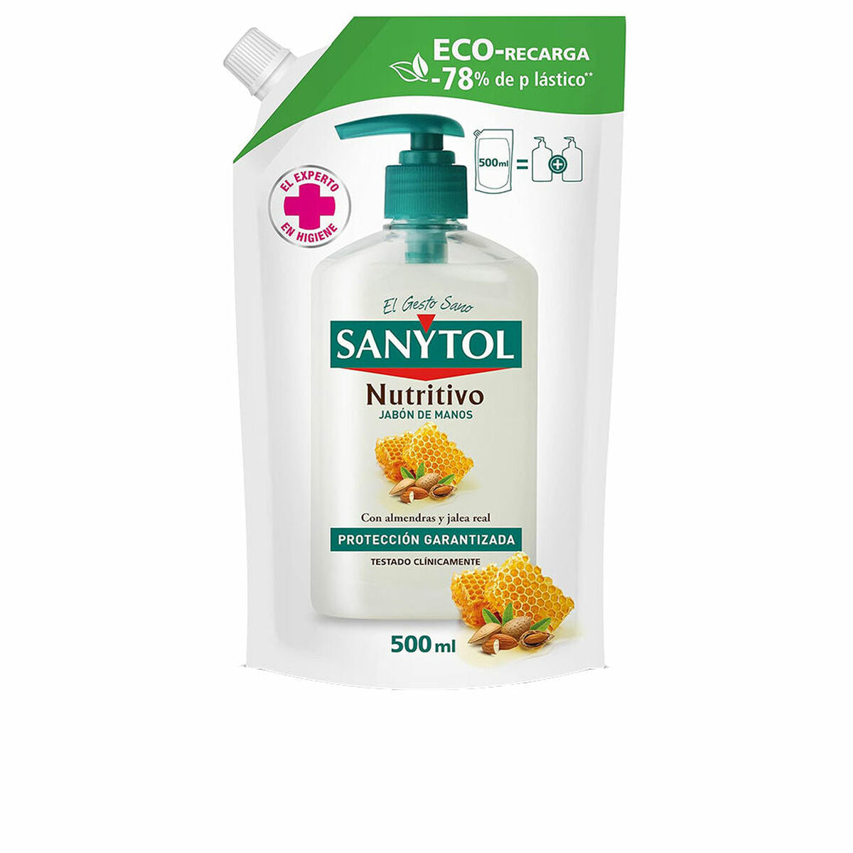 Hand Soap Sanytol 500 ml Anti-bacterial Nutritional Refill