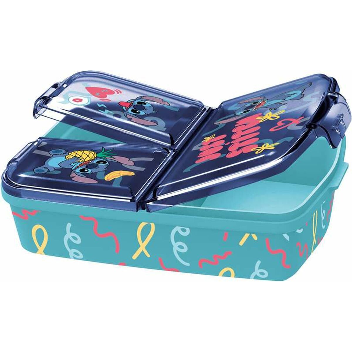 Lokero Lunchbox Stitch Palms polypropeeni 19 x 14 x 7 cm 19,5 x 16,5 x 6,7 cm