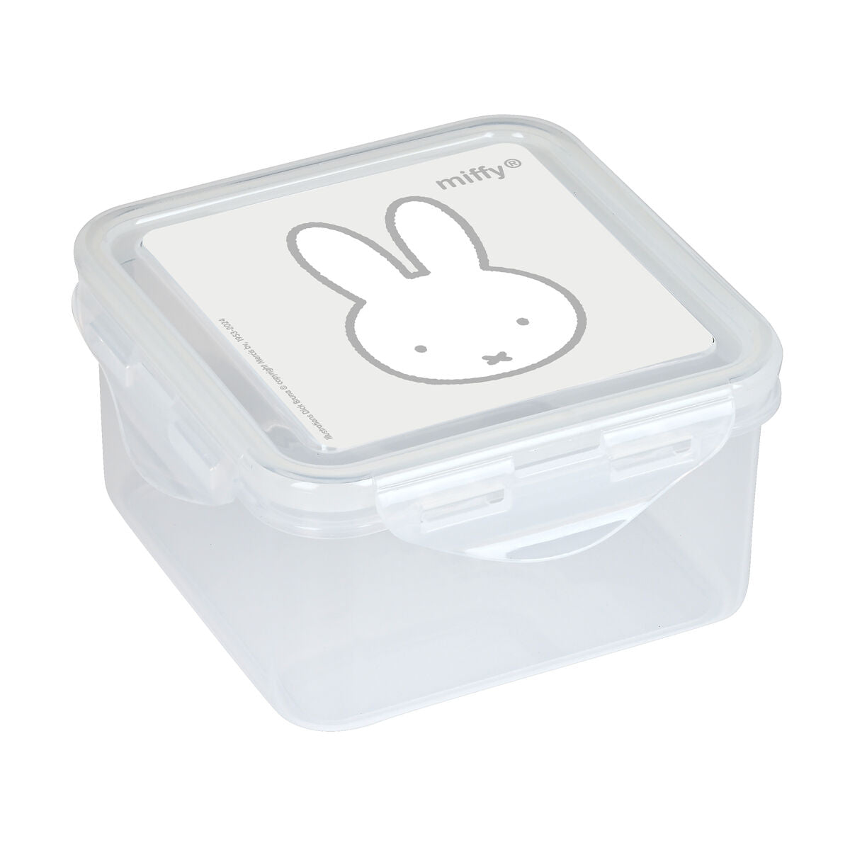 Lounaslaatikko Miffy Niebla Grey 13 x 7,5 x 13 cm