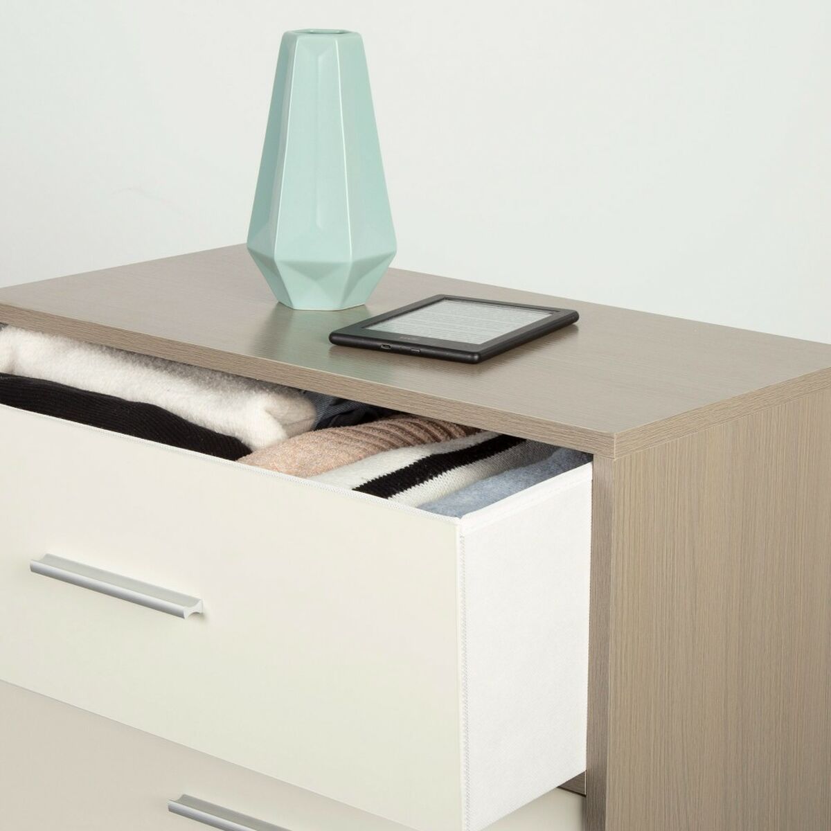 Chest of drawers Max Home White Grey Modern 58 x 112 x 30 cm