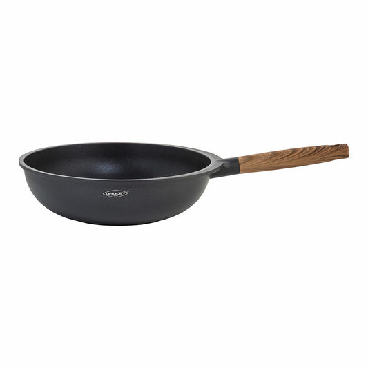 Wok-pannu Oroley Nature Wood Valettu alumiini 30 cm