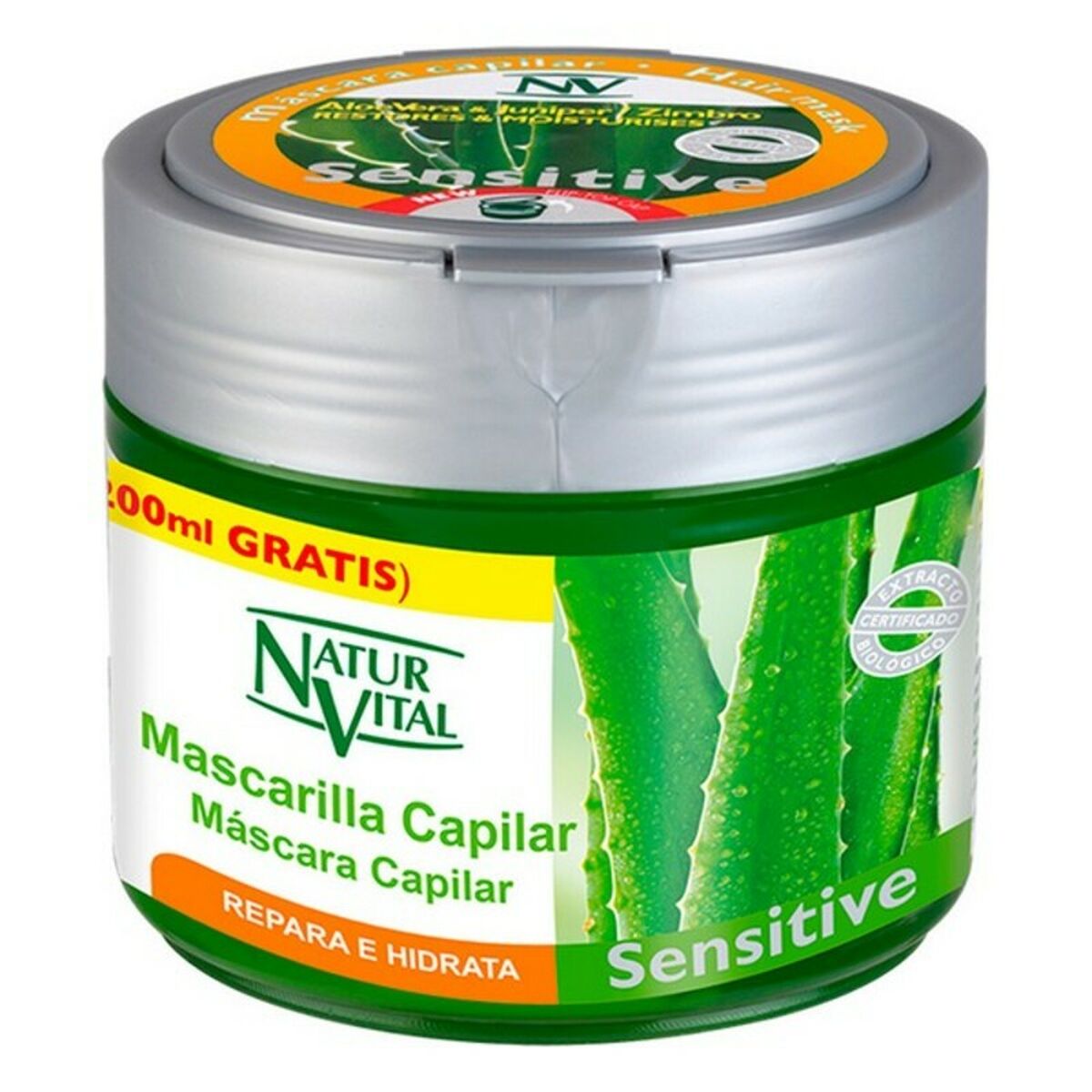 Restorative Hair Mask Sensitive Naturaleza y Vida Mascarilla Repara E Hidrata (500 ml) 500 ml