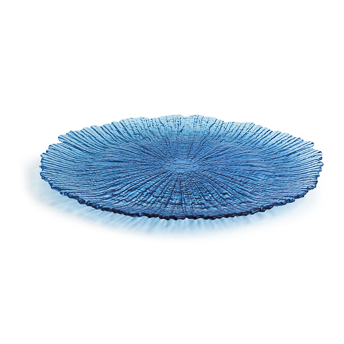 Tasolevy Quid Mar de Viento Blue Glass (Ø 32 cm) (pakkaus 6x)