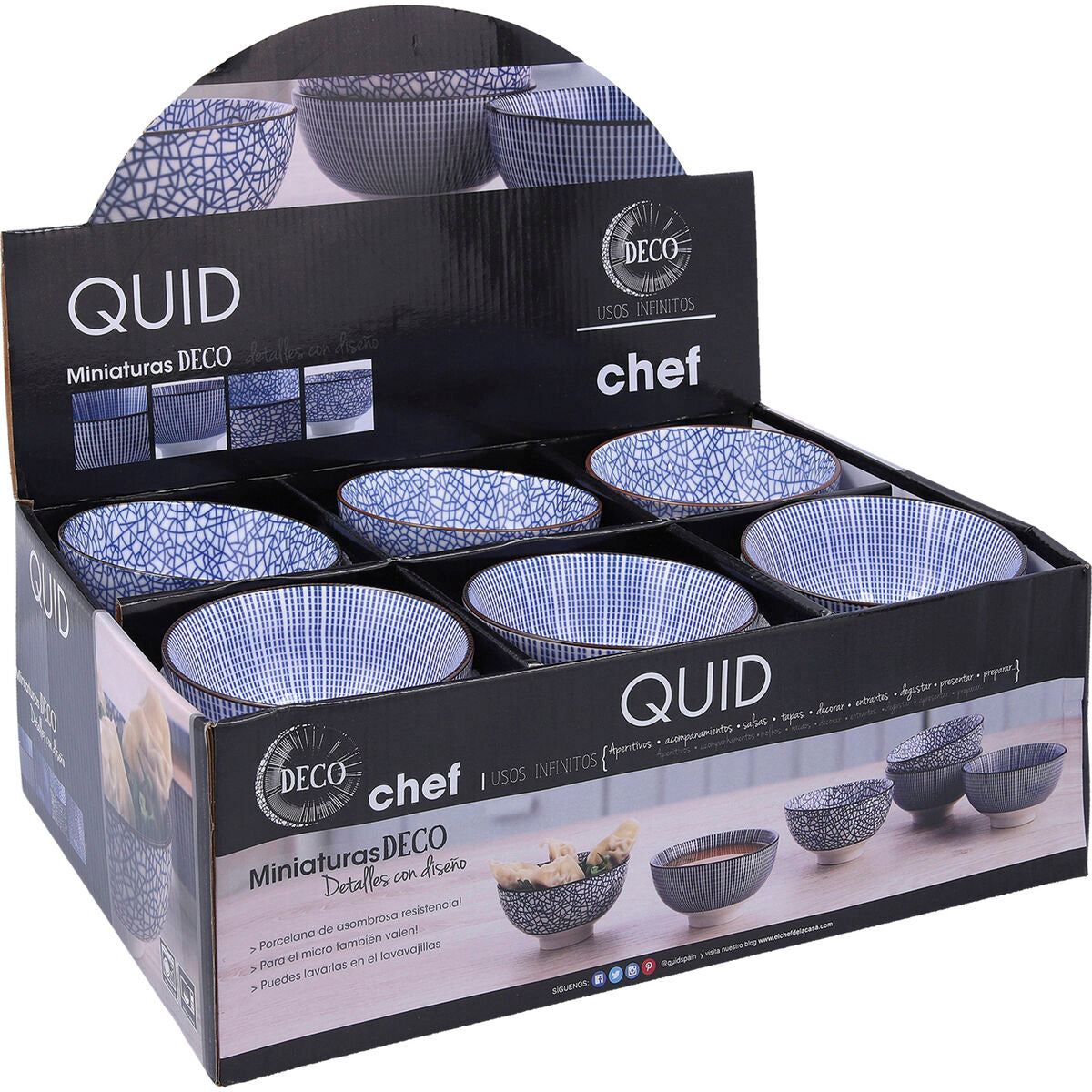 Bowl Quid Chef Ceramic Multicolour (11 cm) (pakkaus 24x)