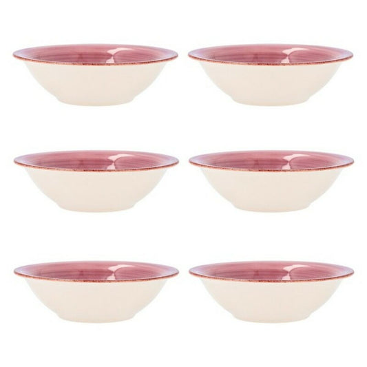 Kulho Quid Vita Pink Ceramic 6 yksikköä (18 cm)