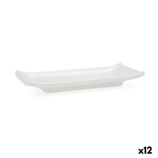 Tarjotin Quid Select valkoinen muovi 22,4 x 9,5 x 3 cm sushi (12 kpl)