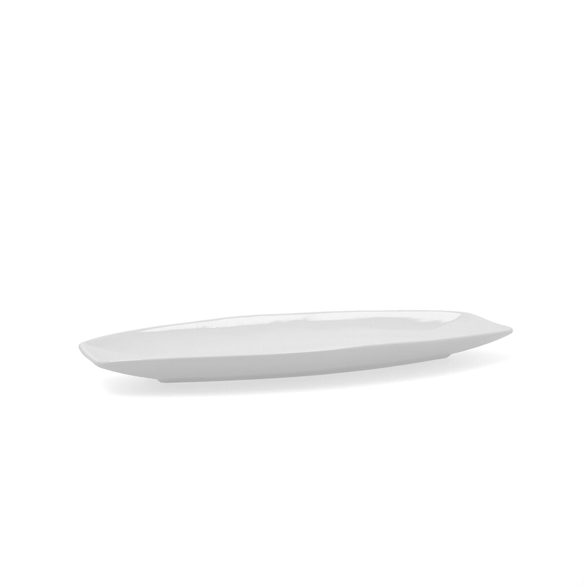 Tarjoilulautanen Quid Gastro White Ceramic 35,5 x 15,8 x 2,8 cm (6 kpl) (6x pakkaus)