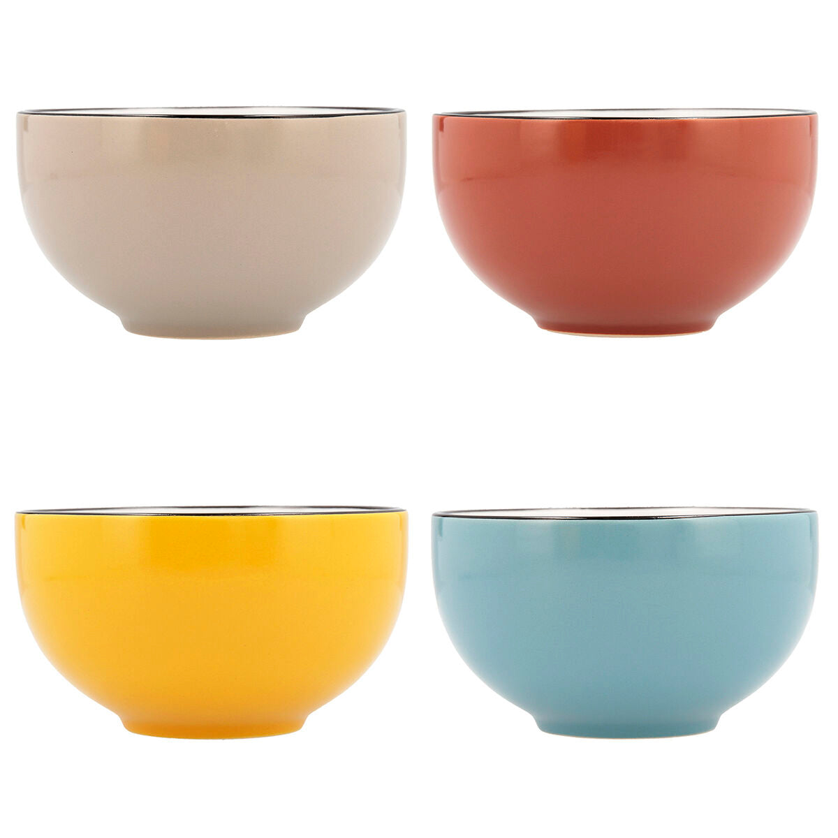 Bowl Quid Frappe Colorado Ceramic Multicolour (510 ml) (6x pakkaus)