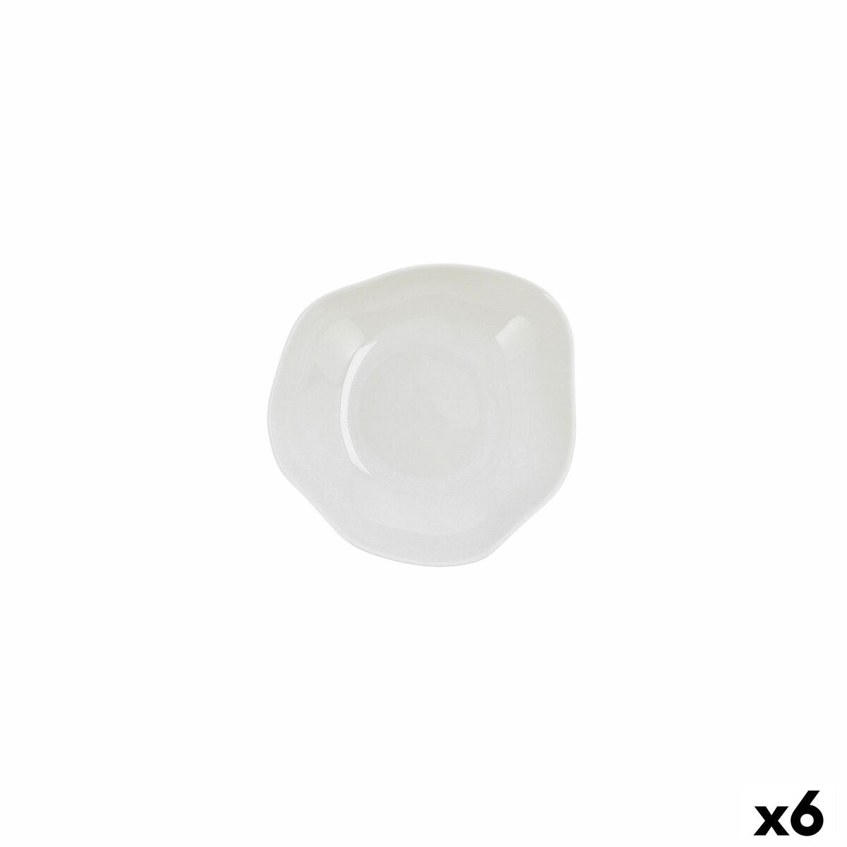 Kulho Ariane Earth Ceramic White Ø 17 cm (6 yksikköä)