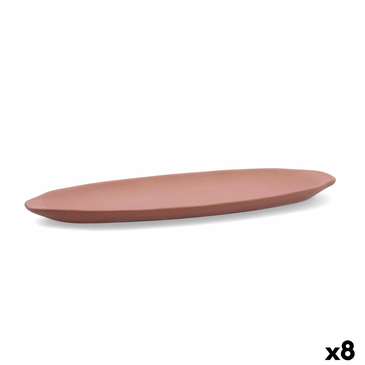 Välipalatarjotin Quid Mineral Gres Terracotta Ceramic 13 x 30,5 cm (8 yksikköä)