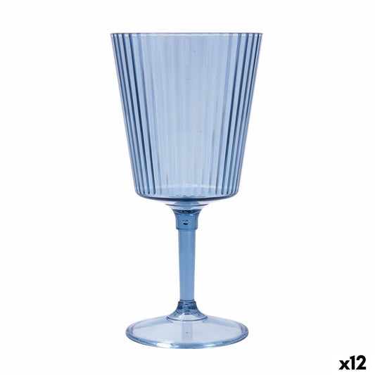 Wineglass Quid Sunset Azul Blue Plastic 400 ml (12 Units) Quid