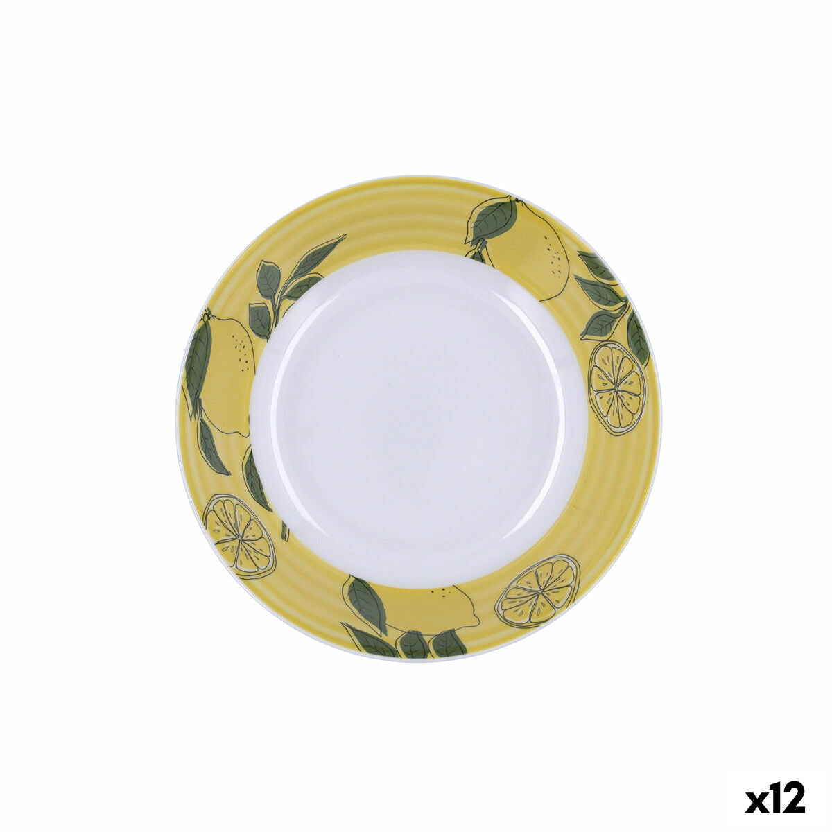 Deep Plate Quid Sicilia Monivärinen Biomuovi 20 cm (12 yksikköä)