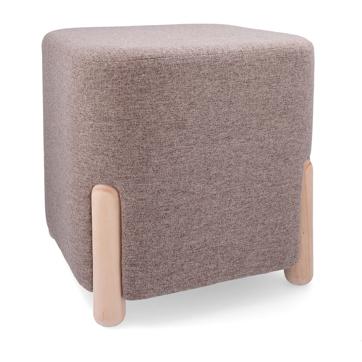 Pouffe Vinthera Moa Brown Wood 34 x 34 x 38 cm (2 Units)